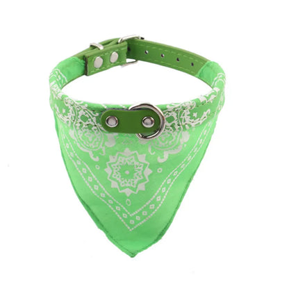 Pet Collars With Print Scarf
