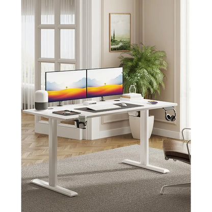 Electric Ergonomic Height Adjustable Table with T-Shaped Metal Bracket Modern