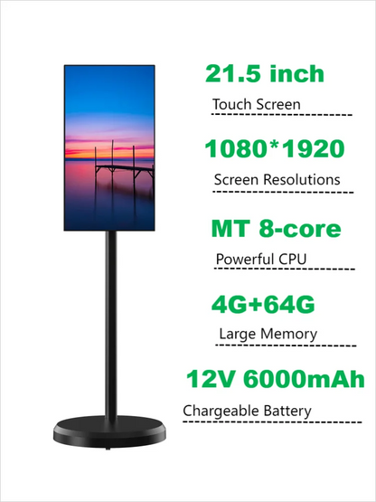 21.5 Inch Android Touch Screen TV with Stand Vertical Live