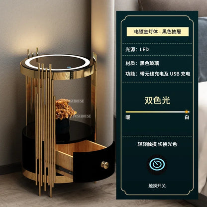 Bedroom Smart Bedside Table Wireless Charging port