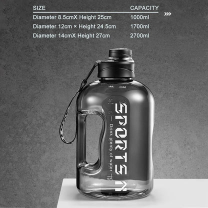 2.7/1.7L Insulated Water Bottles with Straw