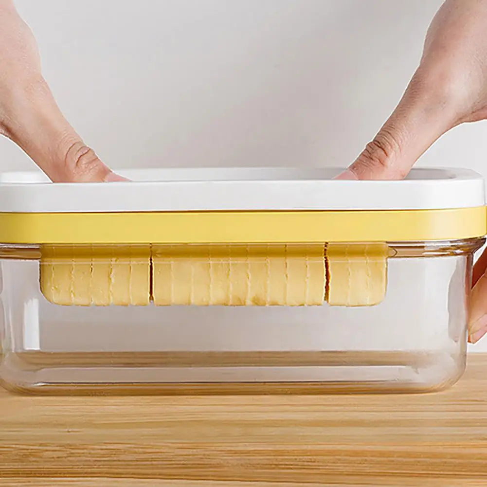 Rectangular Butter Dish With Cutter Temperature Resistant Cuttable Design Butter Container Baking Tools