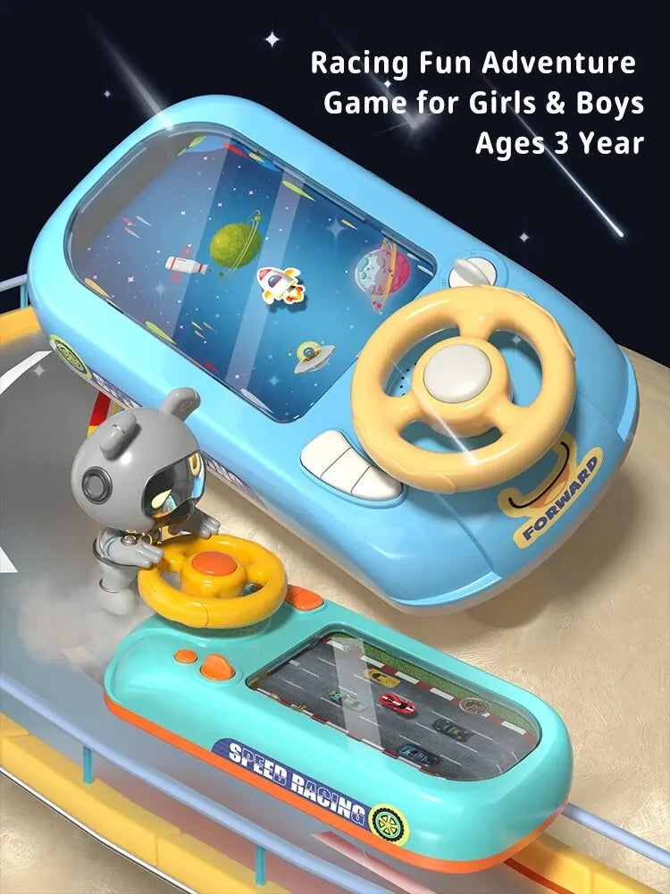 Children's Racing Challenge Adventure Game Machine Competitive Puzzle Simulation Driving Desktop Steering Wheel Toy