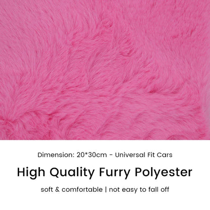 Soft Furry Plush Polyester Armrest Box