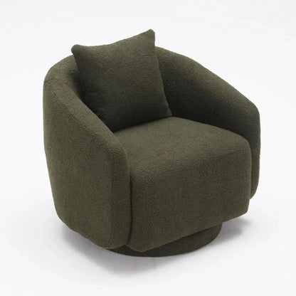 Luxury Round Barrel Chair for Living Room, Bedroom