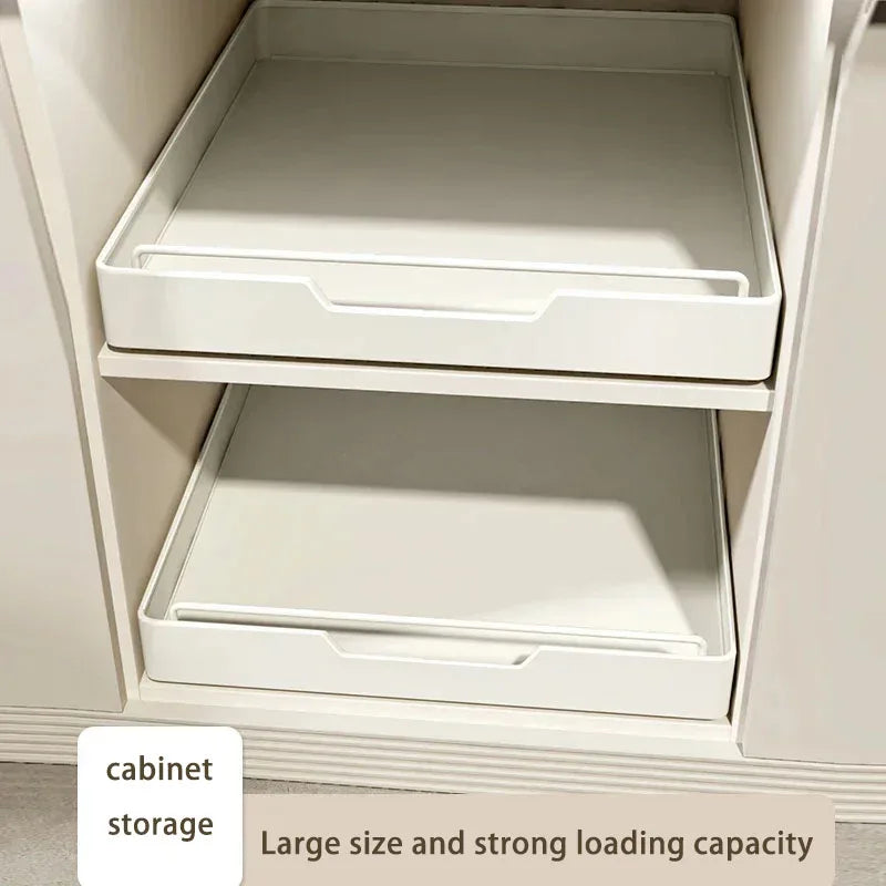 Kitchen Storage Rack with Slide Rails Pull-out