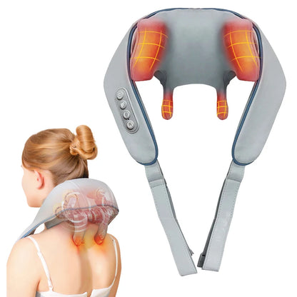 Automatic hot compress shoulder & neck massager