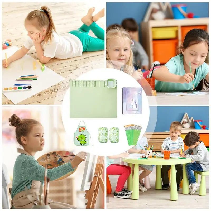 Silicone Painting Kids Mats