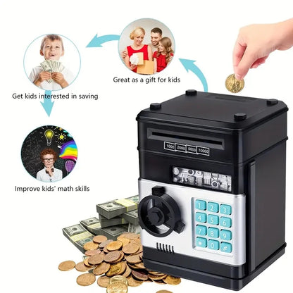 Safe music automatic coin-operated kids piggy bank
