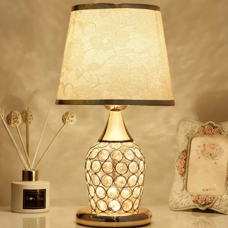 European-Style Crystal Table Lamp