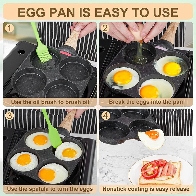 4 in 1 Divided frying pan