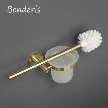 Brushed Gold Bathroom Accessories T