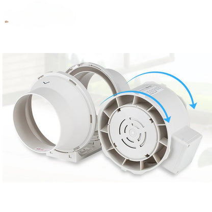 Super Silent Inline Fresh Air Mixed Flow Duct Extractor Fan With Variable Speed Controller
