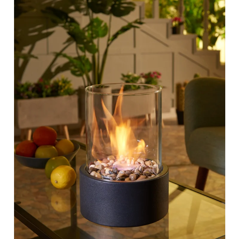 Indoor / Outdoor Portable Tabletop Fire Pit – Clean-Burning Bio Ethanol Ventless Fireplace